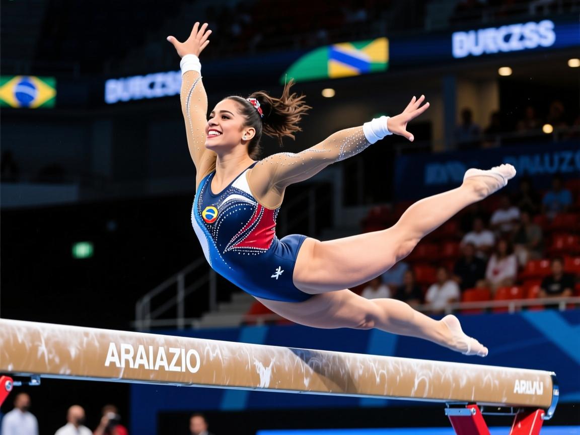 肆意张扬!南美女子体操选手大赛表现抢镜 第3张