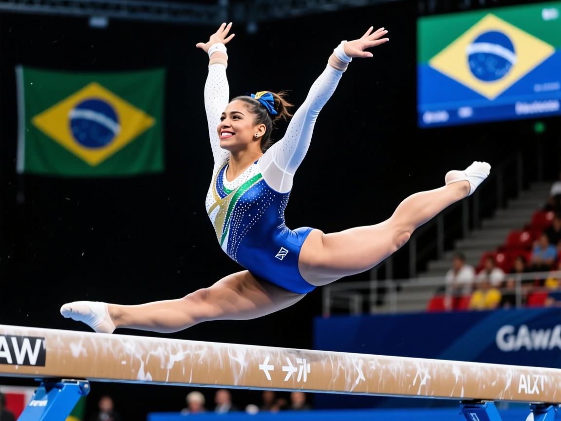 肆意张扬!南美女子体操选手大赛表现抢镜 第4张