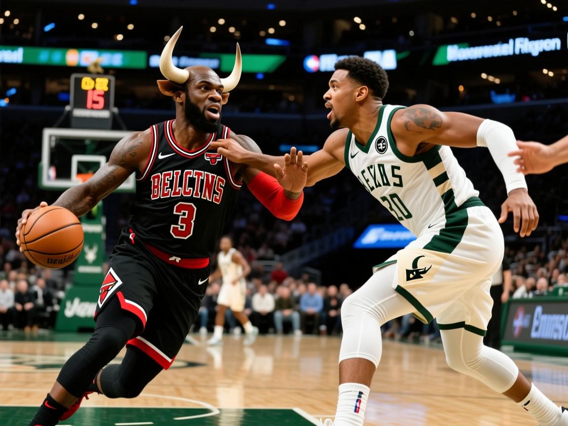 公牛队惊险击败雄鹿队,豪取连胜 第2张