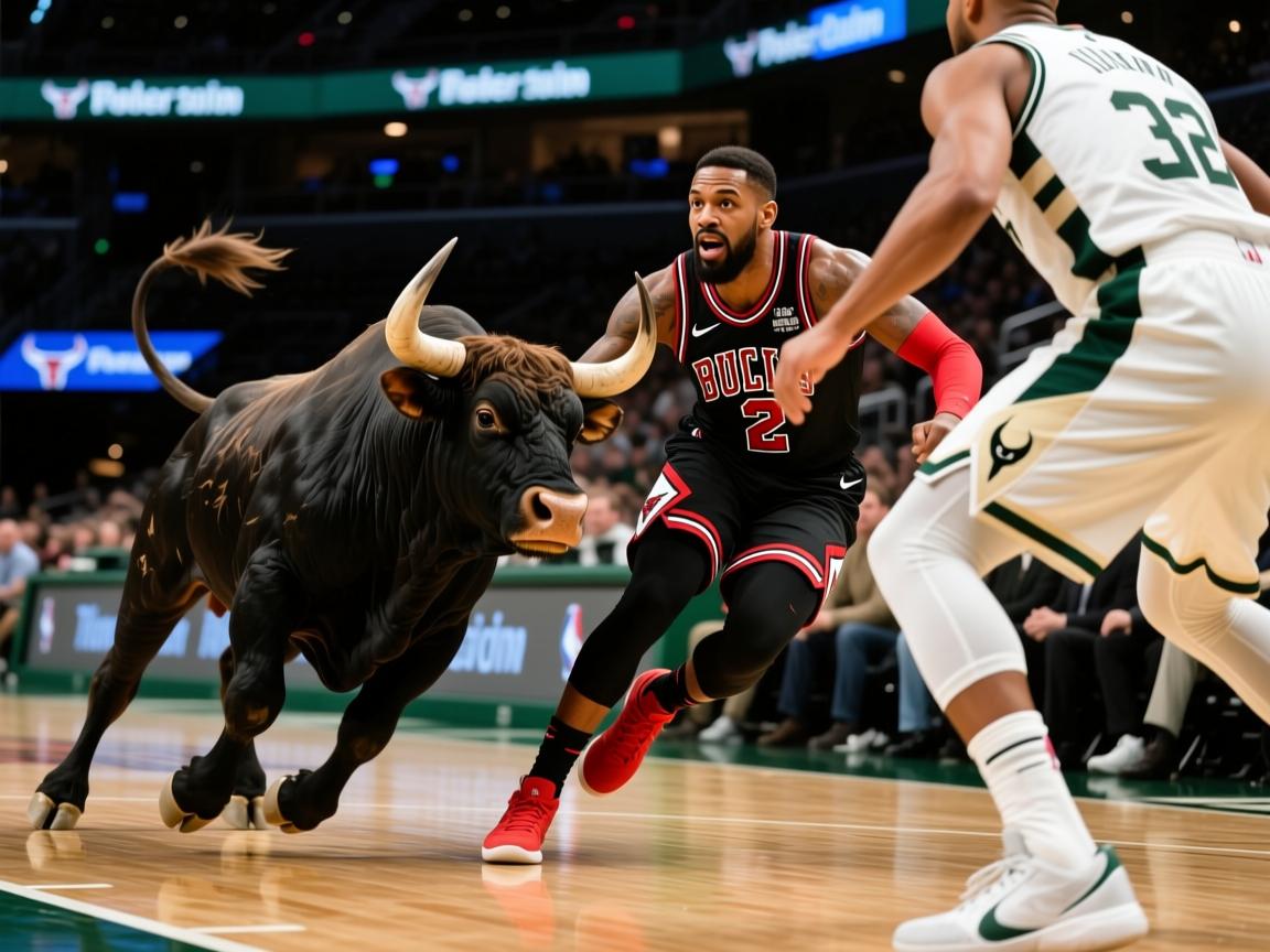 公牛队惊险击败雄鹿队，豪取连胜